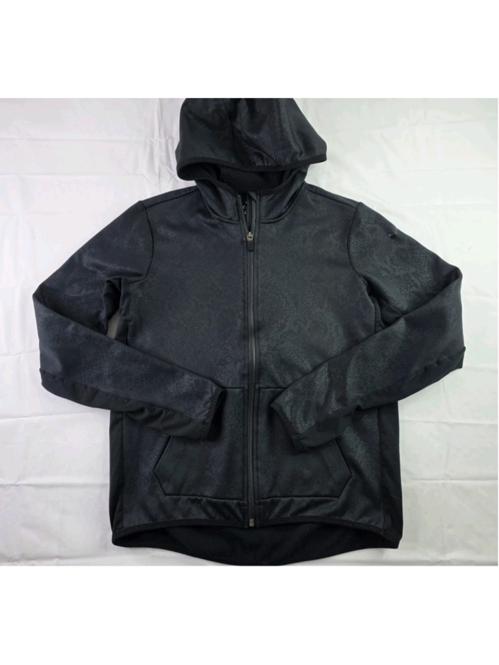Nike Therma-Fit Full Zip Training Hoodie Pocket Black Snake Print Women's Med